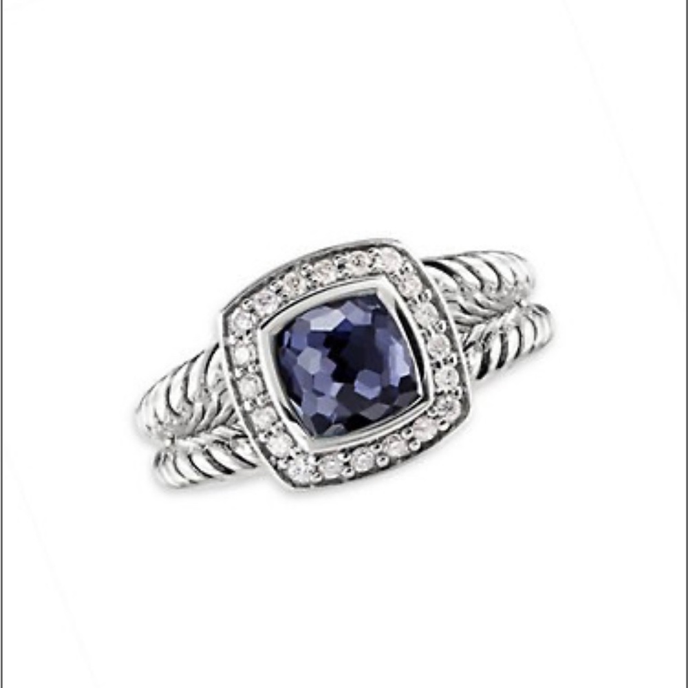 David Yurman Albion Petite Ring in Black Orchid size 6